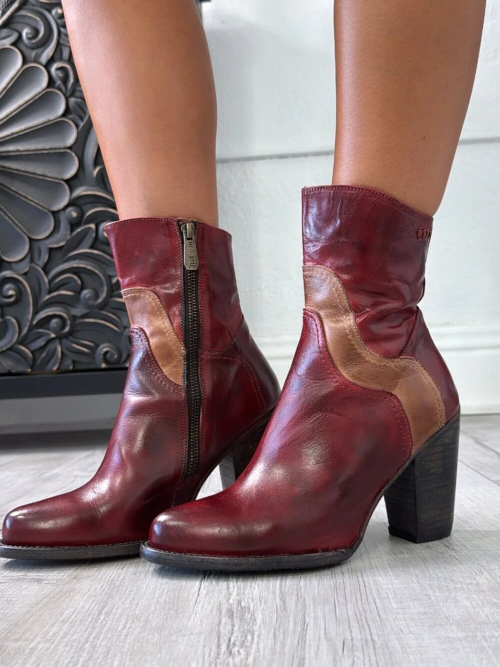 BED/STU  Iazu Boots Cherry Lacquer Tan Rustic